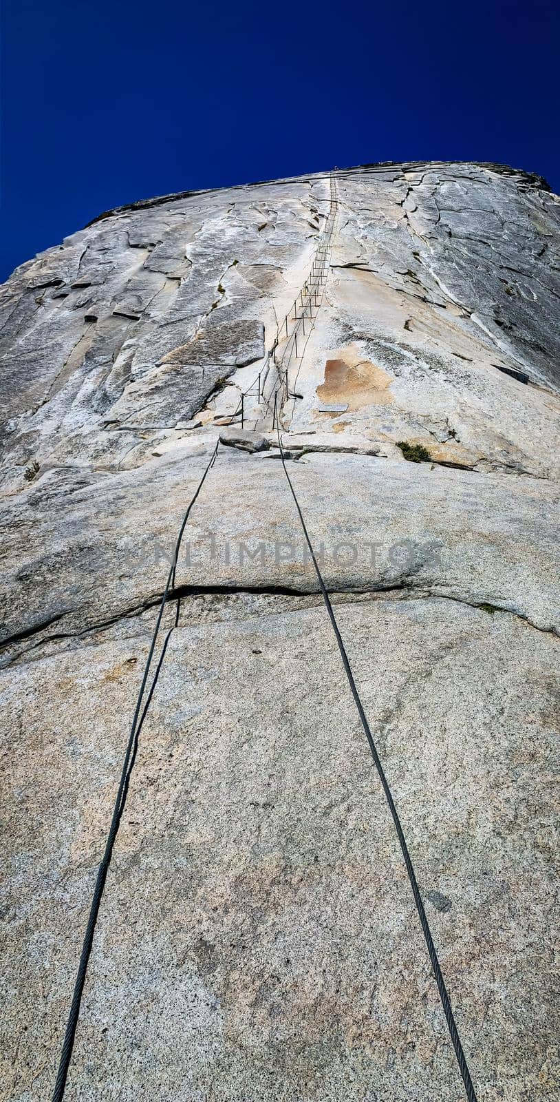 Half Dome cable in Yosemite National Park, California