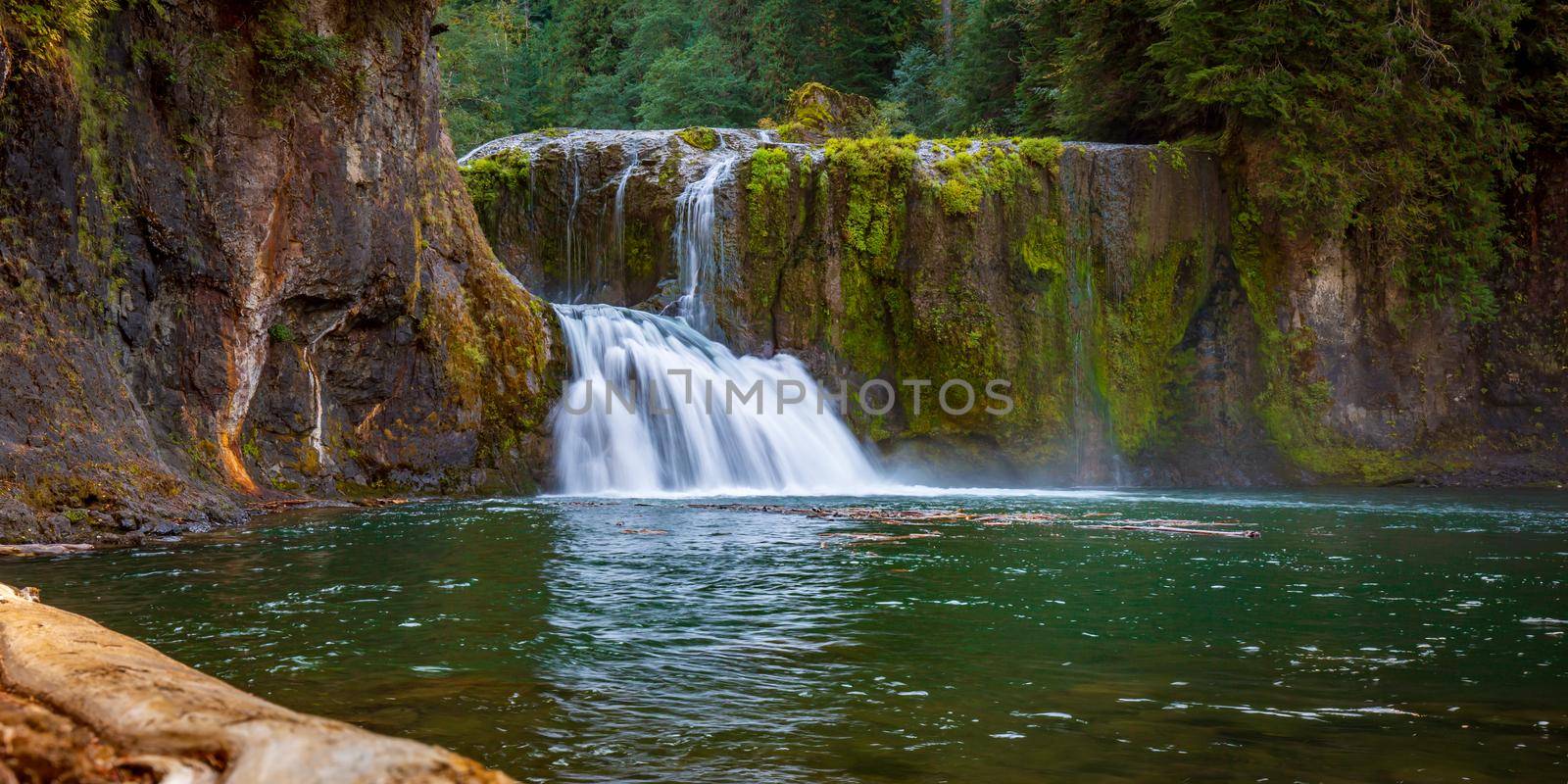 Upper Lewis Falls in Gifford Pinchot National Forest, Washington