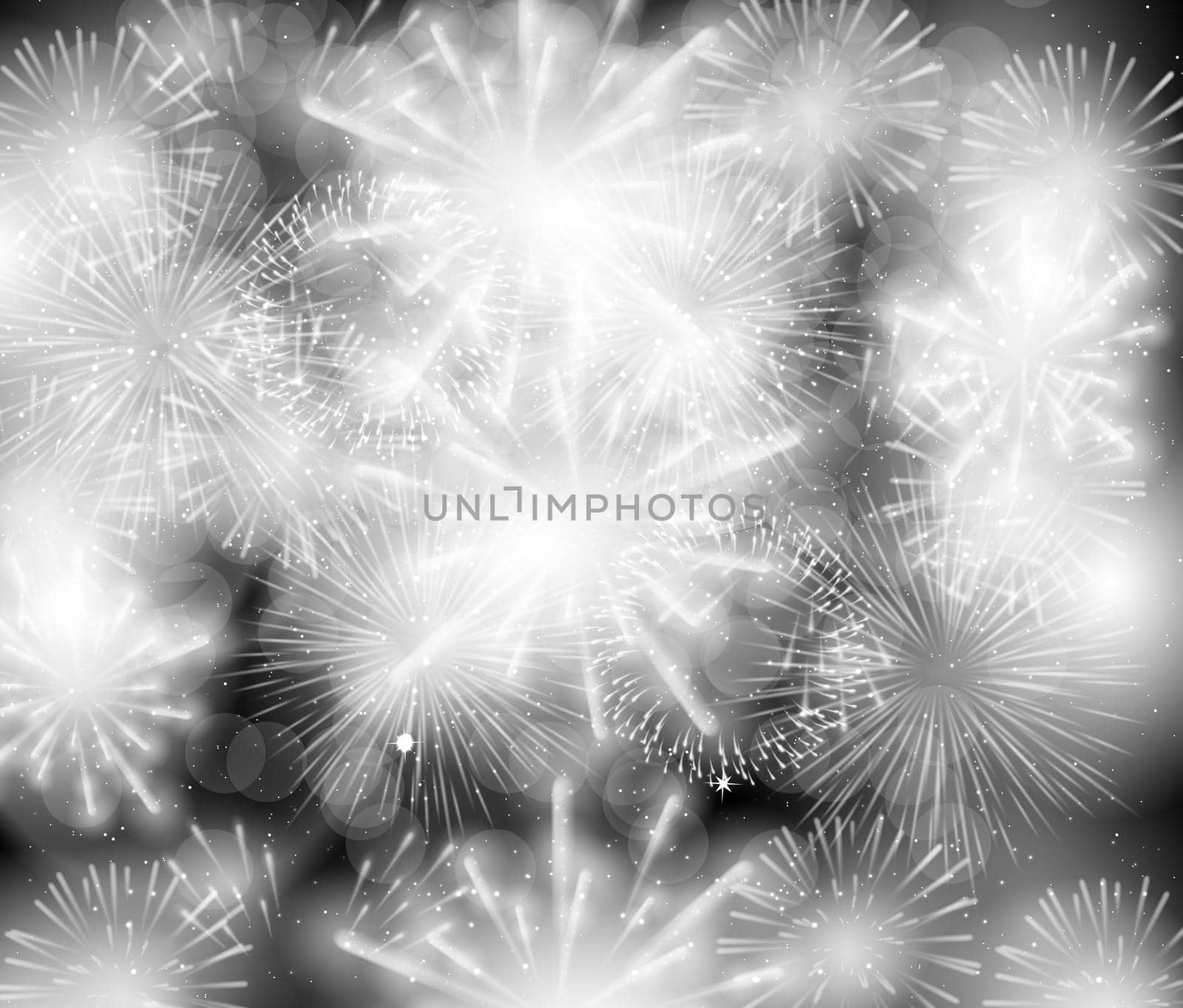 Colorful shiny spectacular fireworks and holidays. Vector Illustration by yganko