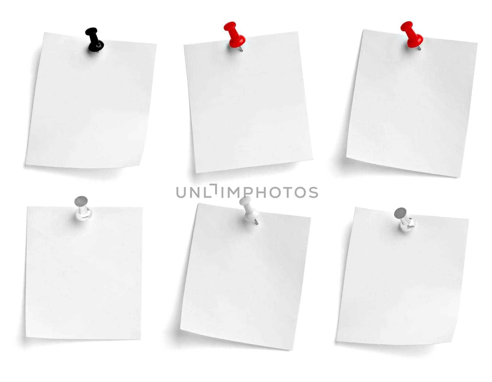 note paper push pin message red white black by Picsfive
