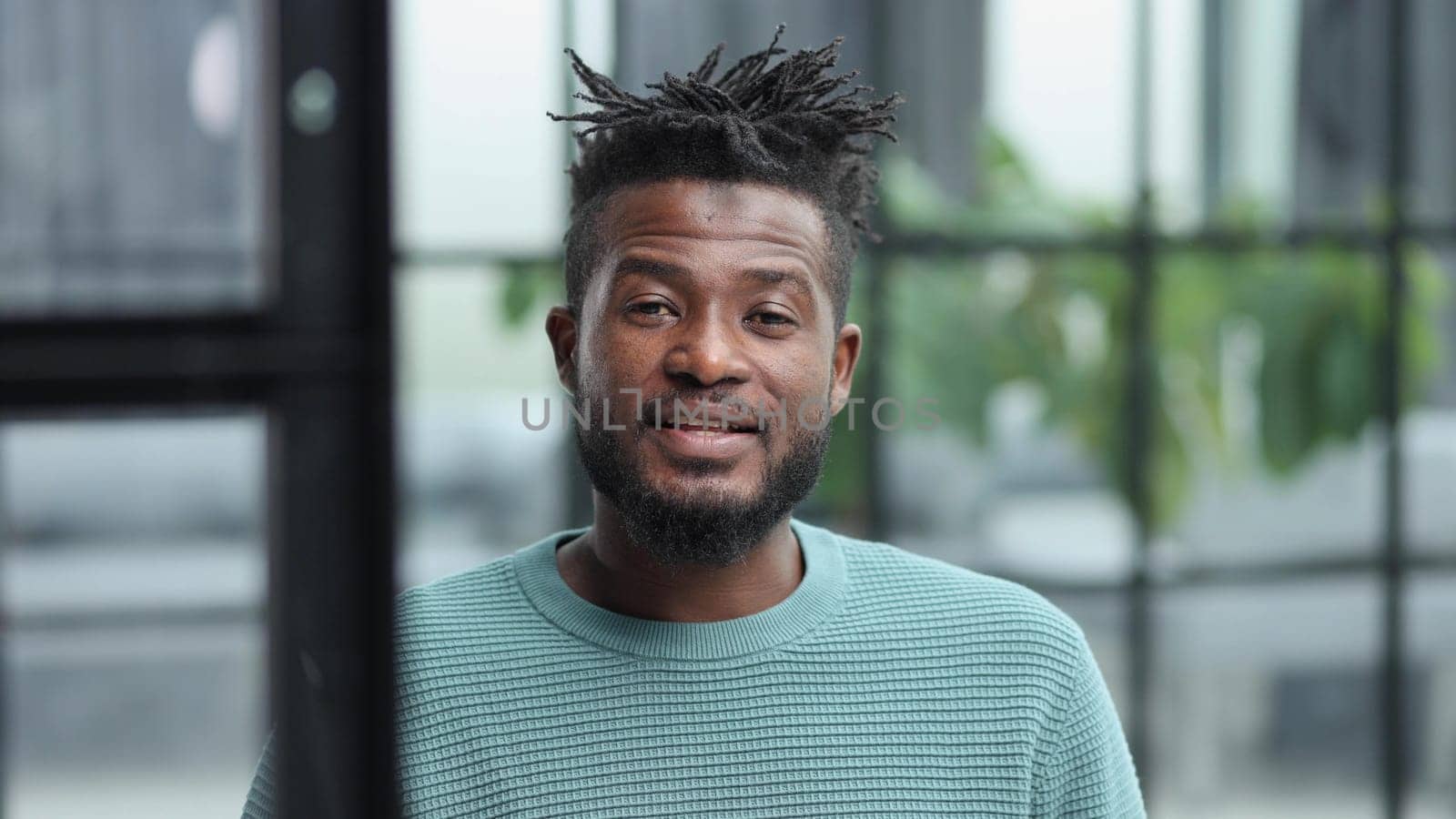 happy young man wondering thinging thoughtful pensive looking guy