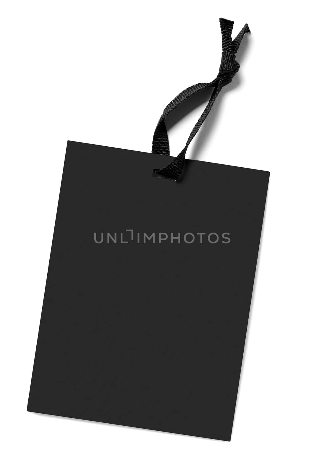 close up of a price label note on white background