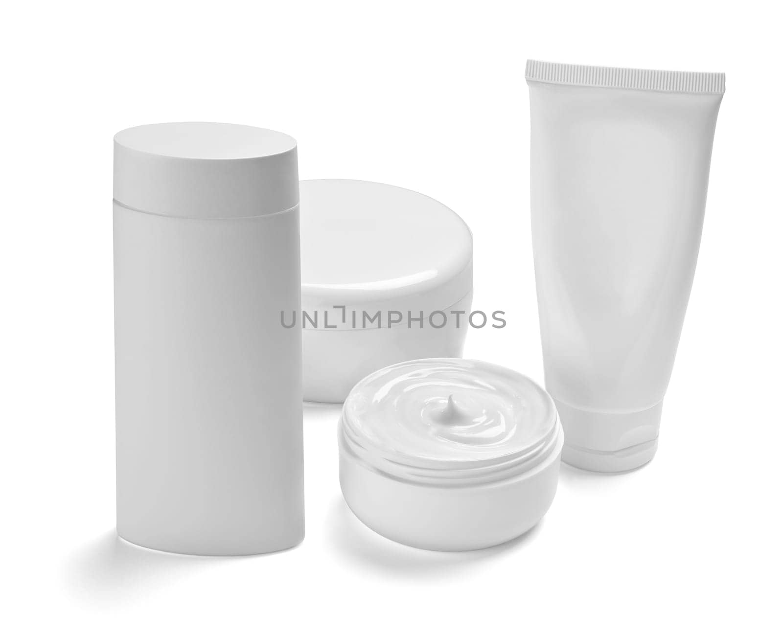 white cream container jar beauty moisturizer tube soap by Picsfive