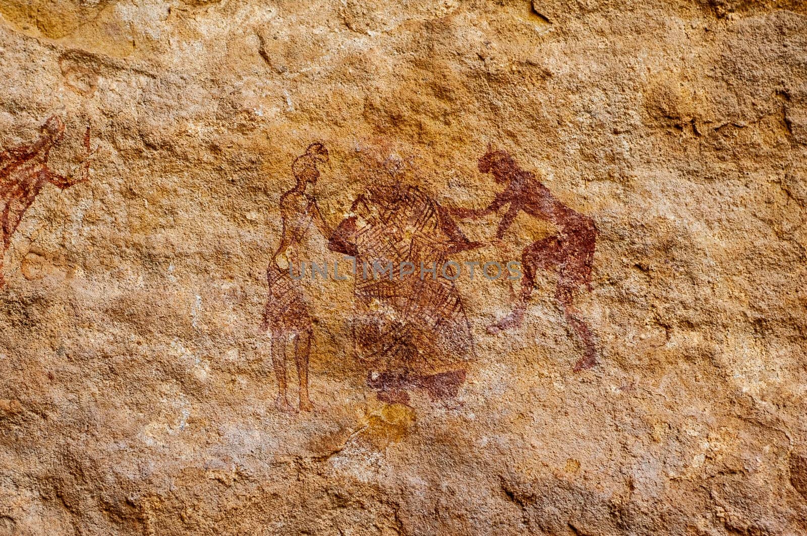 Prehistoric Petroglyphs in libian sahara desert by Giamplume