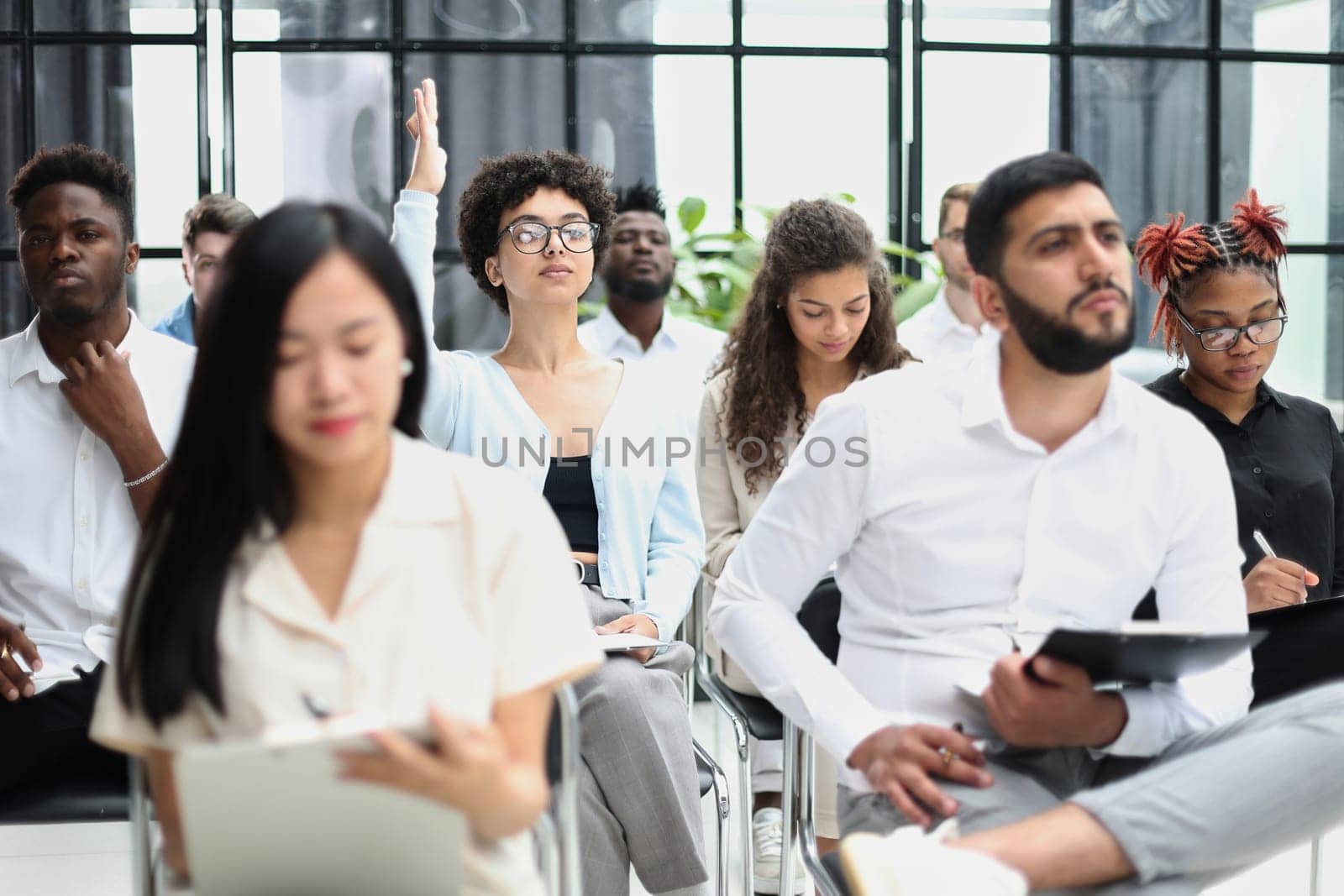 professionals having training class in the office.