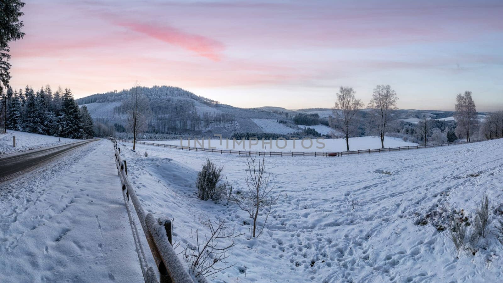 Winter landscape, Schmallenberg, Sauerland, Germany by alfotokunst