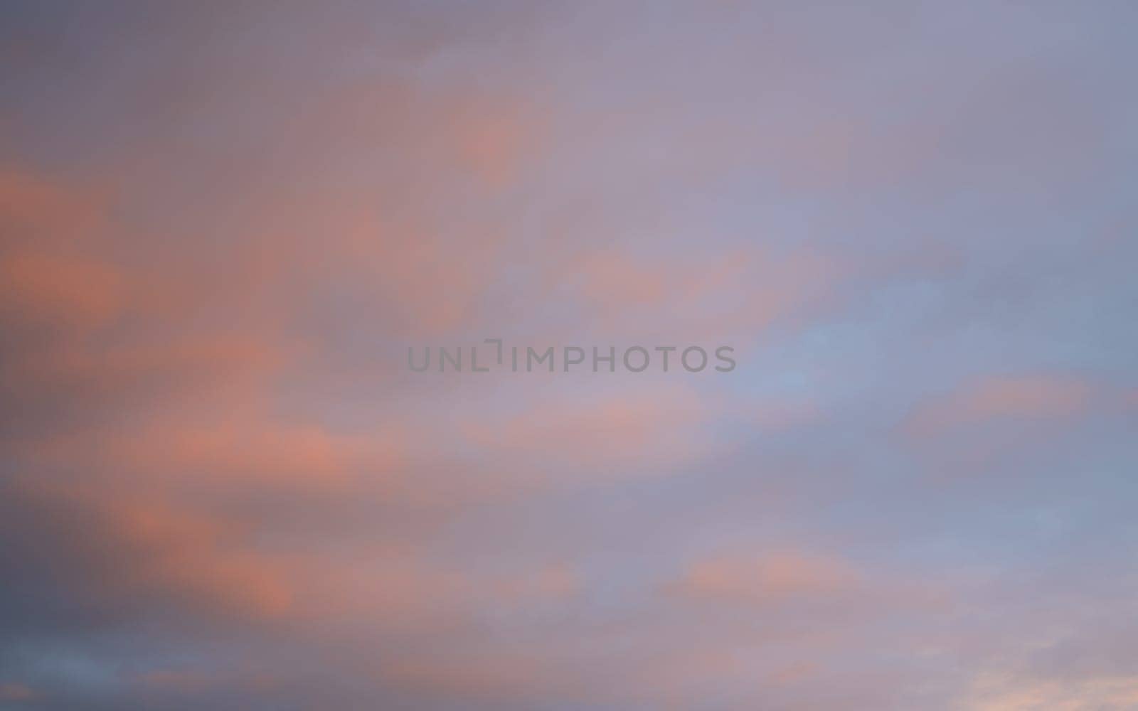 Evening sky with pastel-colored clouds