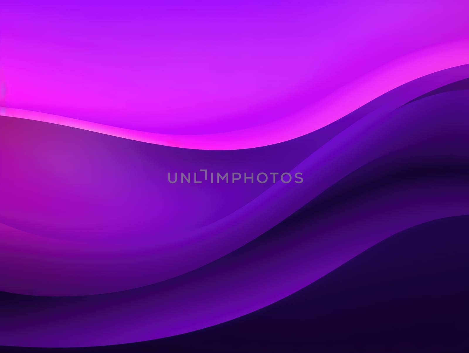 Abstract purple waves background. Generative AI.