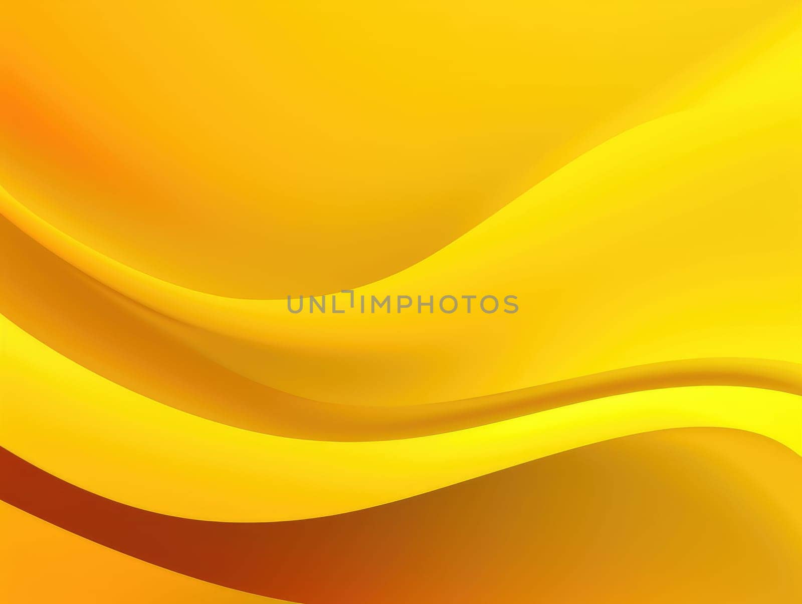 Bright yellow wave and lines abstract background. Generative AI by nateemee