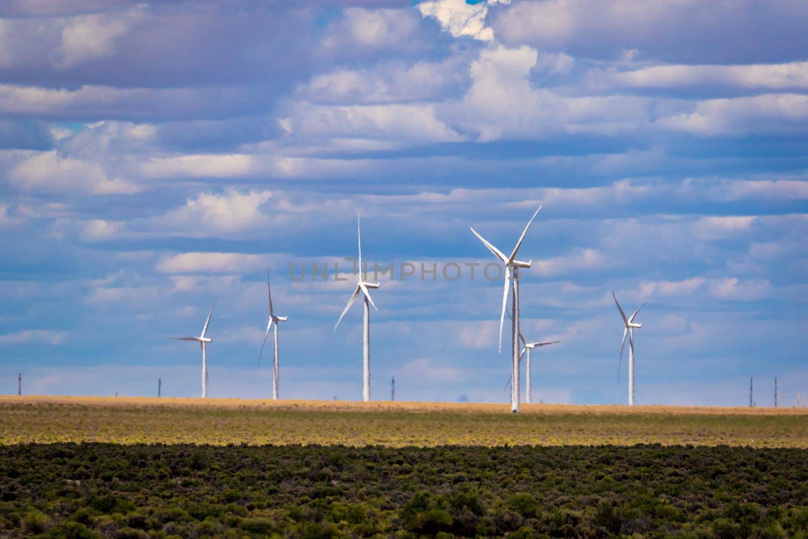 Wind turbines at Spring Valley Wind Farm, Nevada