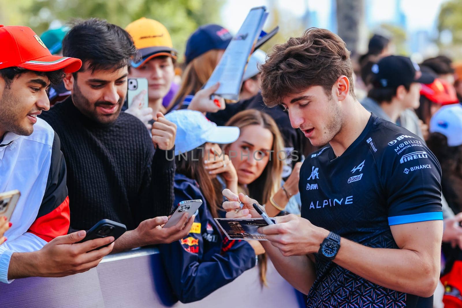 MELBOURNE, AUSTRALIA - MARCH 30: Jack Doohan of Australia meets fans at the 2023 Australian Formula 1 Grand Prix on 30th March 2023
