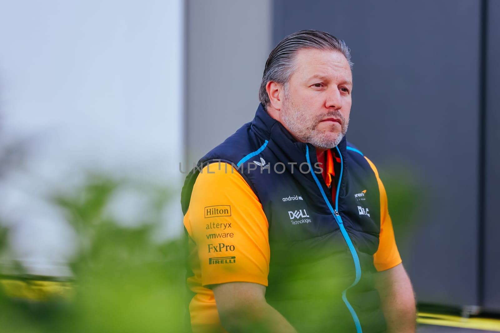 MELBOURNE, AUSTRALIA - MARCH 30: Zak Brown CEO of McLaren Formula 1 Team at the 2023 Australian Formula 1 Grand Prix on 30th March 2023