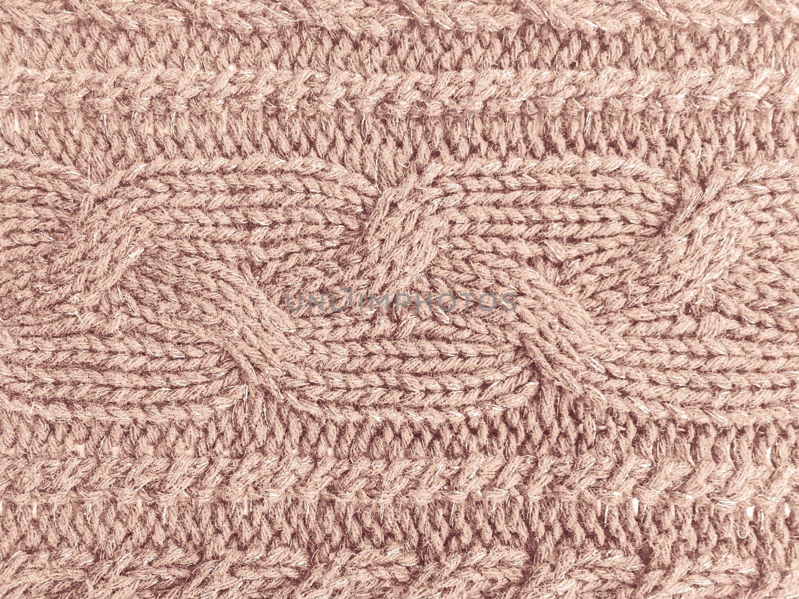 Beige Texture Knitted Fabric. Nordic Closeup Cashmere. Abstract Cotton Thread. Vintage Handmade Canvas. Jacquard Knitting. Winter Wool Print. Knitwear Macro Background. Woven Fabrics.