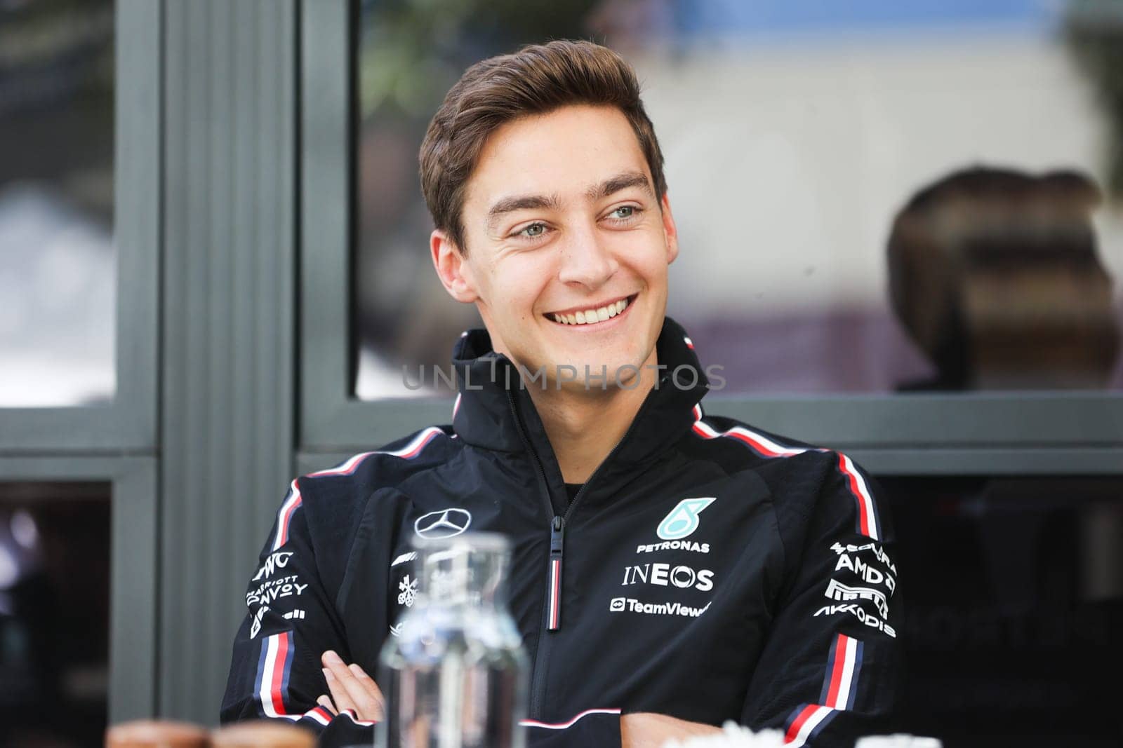 MELBOURNE, AUSTRALIA - MARCH 30: George Russell of Great Britain at the 2023 Australian Formula 1 Grand Prix on 30th March 2023