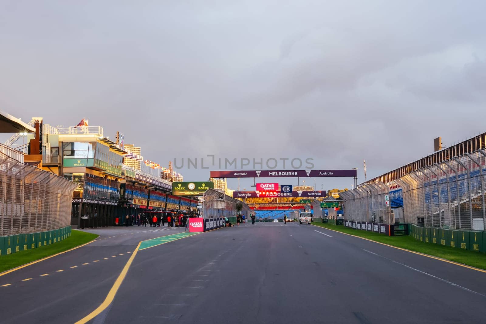 MELBOURNE, AUSTRALIA - MARCH 29: Pre race atmosphere on circuit at the 2023 Australian Formula 1 Grand Prix on 29th March 2023