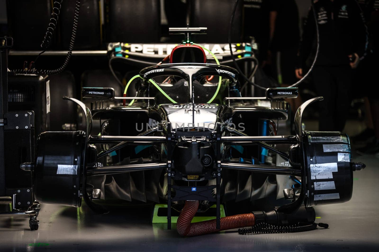 MELBOURNE, AUSTRALIA - MARCH 30: Mercedes-AMG PETRONAS Formula One Team at the 2023 Australian Formula 1 Grand Prix on 30th March 2023