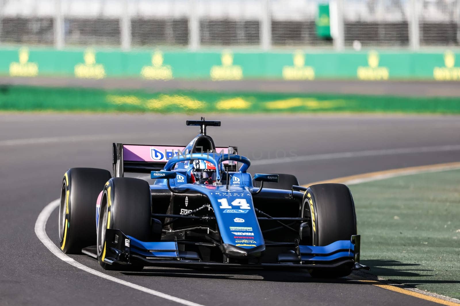 MELBOURNE, AUSTRALIA - MARCH 31: Jack Doohan of Invicta Virtuosi Racing in F2 at the 2023 Australian Formula 1 Grand Prix on 31st March 2023