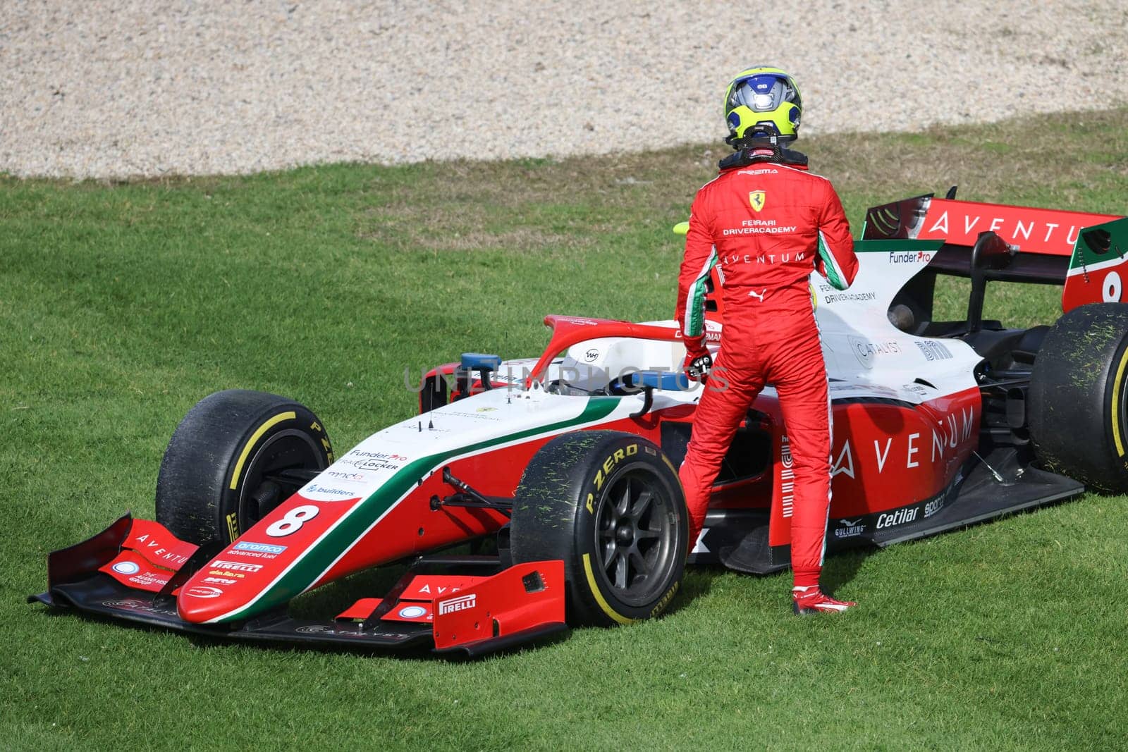 MELBOURNE, AUSTRALIA - MARCH 31: Oliver Bearman of Prema Racing in F2 at the 2023 Australian Formula 1 Grand Prix on 31st March 2023
