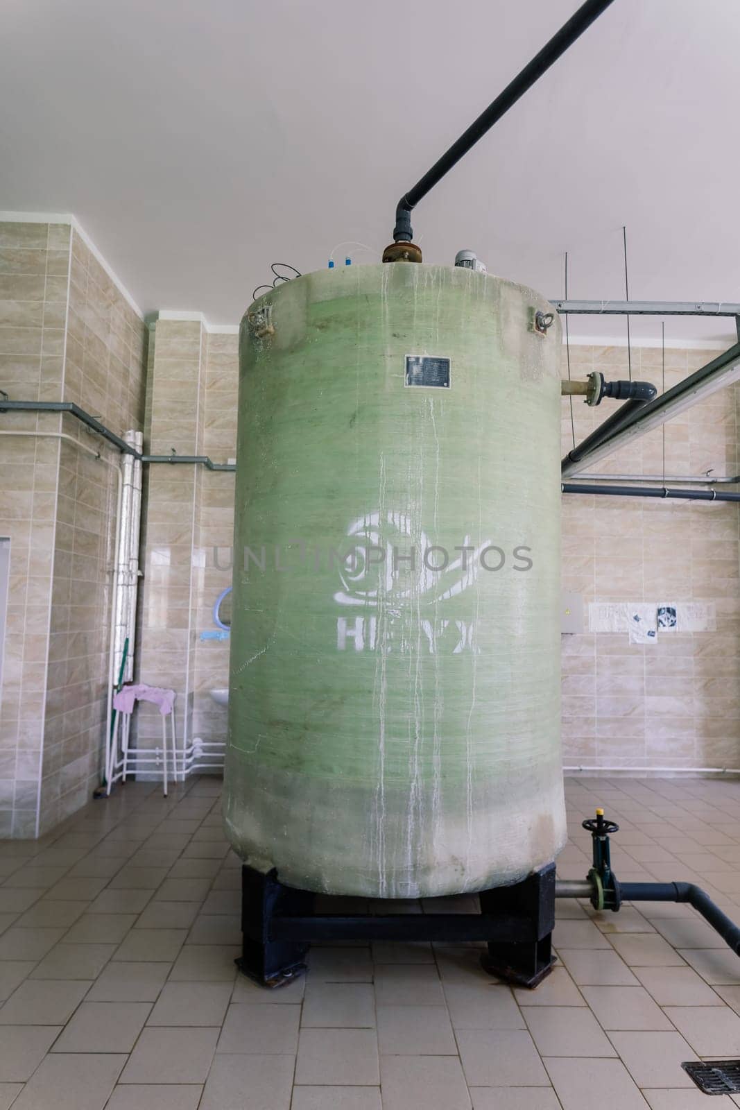 Boiler station and boiler room. Engine room, technical equipment