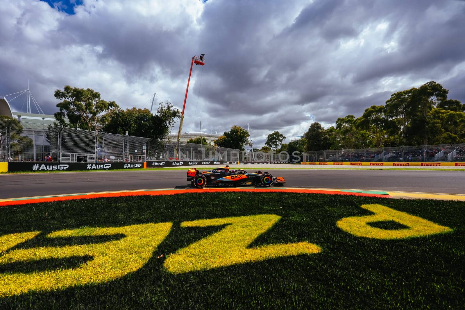 MELBOURNE, AUSTRALIA - MARCH 31: Oscar Piastri of Australia drives the McLaren MCL36 during practice in the 2023 Australian Grand Prix at Albert Park in Melbourne, Australia