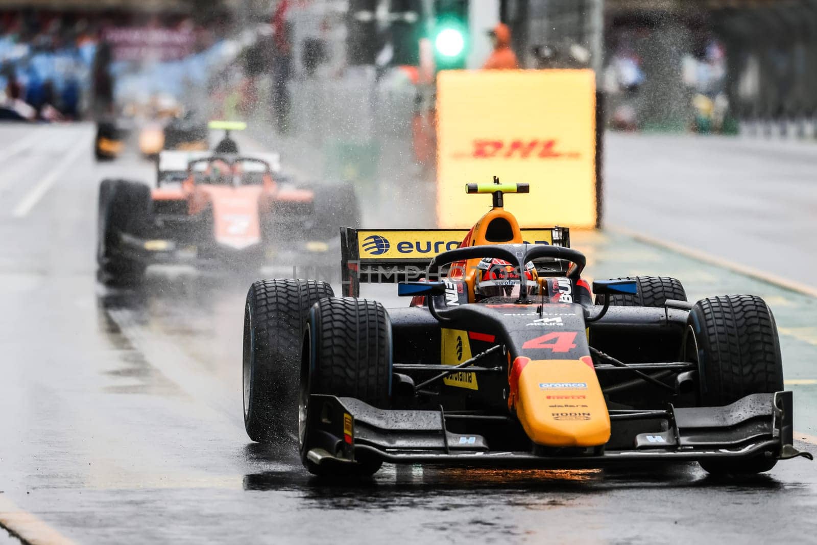 MELBOURNE, AUSTRALIA - MARCH 31: Enzo Fittipaldi of Rodin Carlin in F2 at the 2023 Australian Formula 1 Grand Prix on 31st March 2023