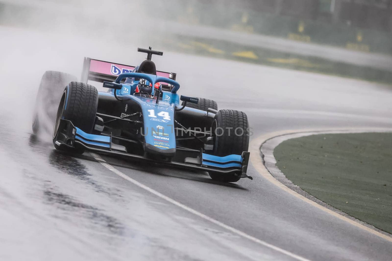 MELBOURNE, AUSTRALIA - MARCH 31: Jack Doohan of Invicta Virtuosi Racing in F2 at the 2023 Australian Formula 1 Grand Prix on 31st March 2023