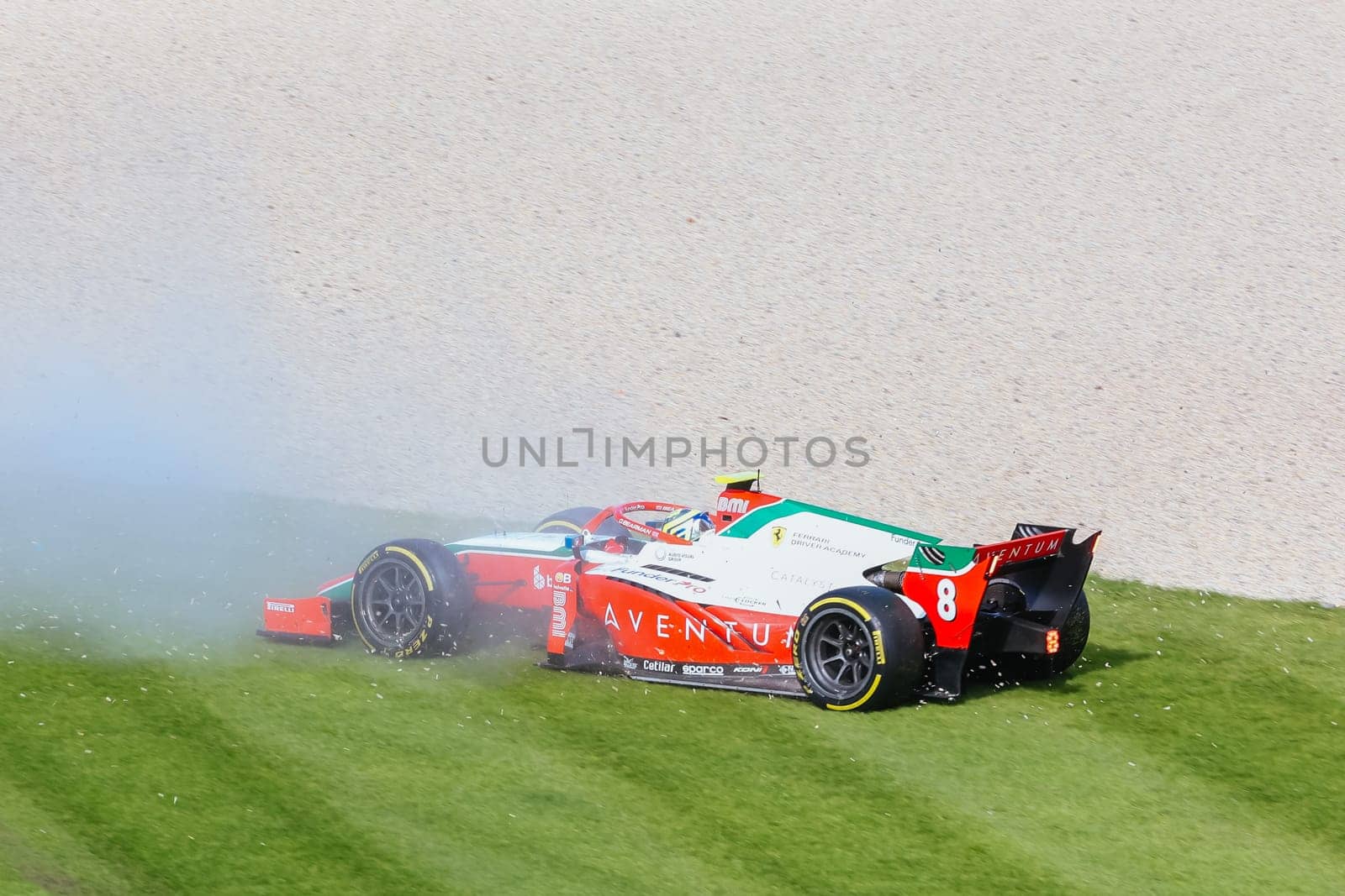 MELBOURNE, AUSTRALIA - MARCH 31: Oliver Bearman of Prema Racing in F2 at the 2023 Australian Formula 1 Grand Prix on 31st March 2023