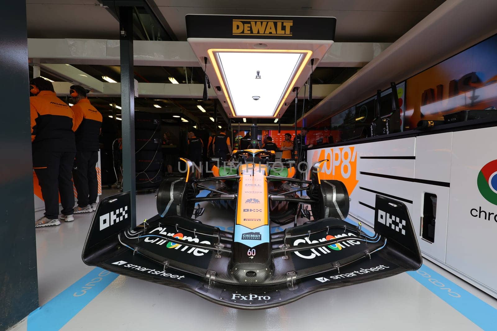 MELBOURNE, AUSTRALIA - MARCH 31: Oscar Piastri of Australia drives the McLaren MCL36 during practice in the 2023 Australian Grand Prix at Albert Park in Melbourne, Australia