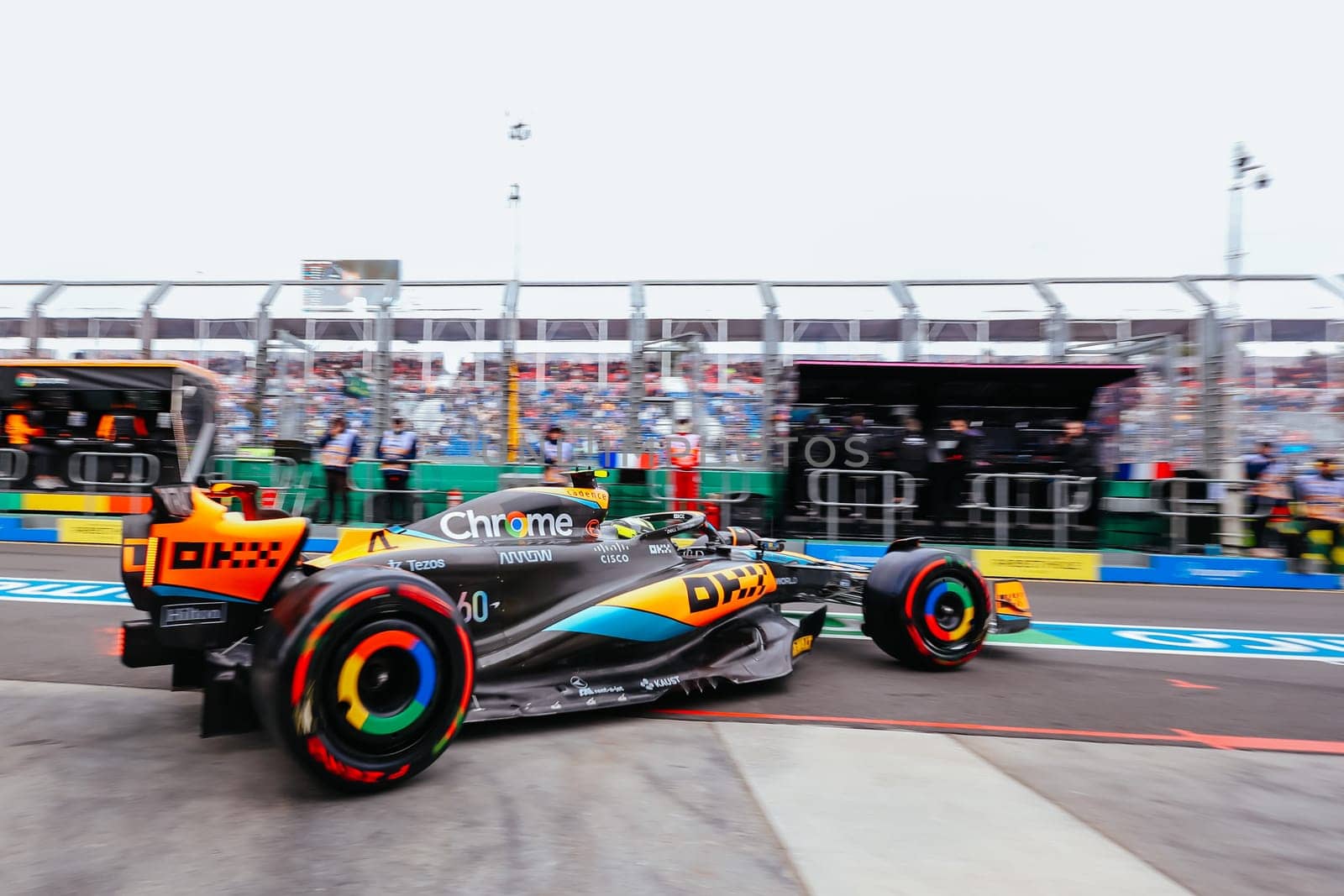 MELBOURNE, AUSTRALIA - MARCH 31: Lando Norris of Great Britain drives the McLaren MCL36 during practice at the 2023 Australian Formula 1 Grand Prix on 31st March 2023