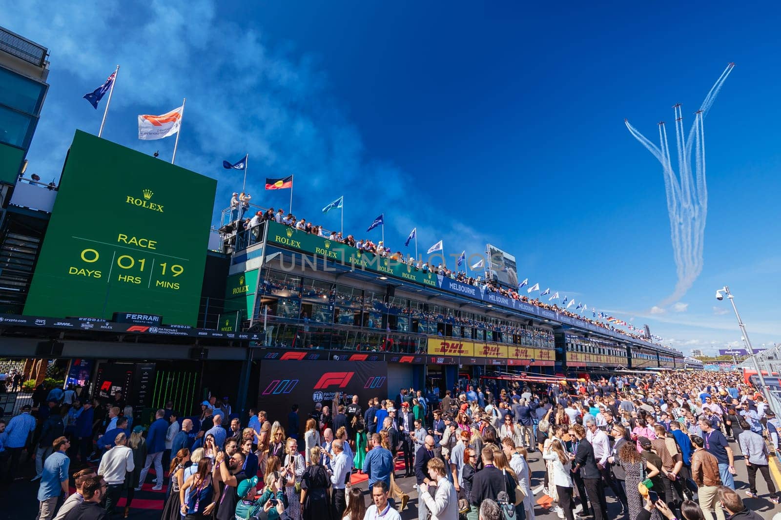 MELBOURNE, AUSTRALIA - APRIL 2: Atmosphere at the 2023 Australian Formula 1 Grand Prix on 2nd April 2023
