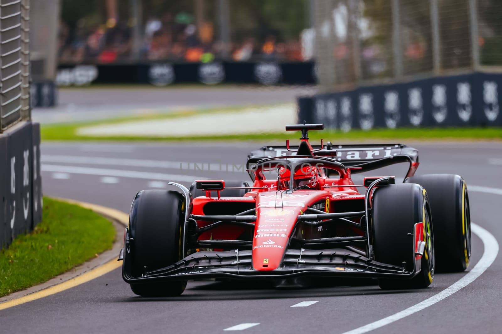 MELBOURNE, AUSTRALIA - APRIL 01: Charles Leclerc of Monaco drives the Ferrari SF-23 during free practice at the 2023 Australian Grand Prix at Albert Park in Melbourne, Australia
