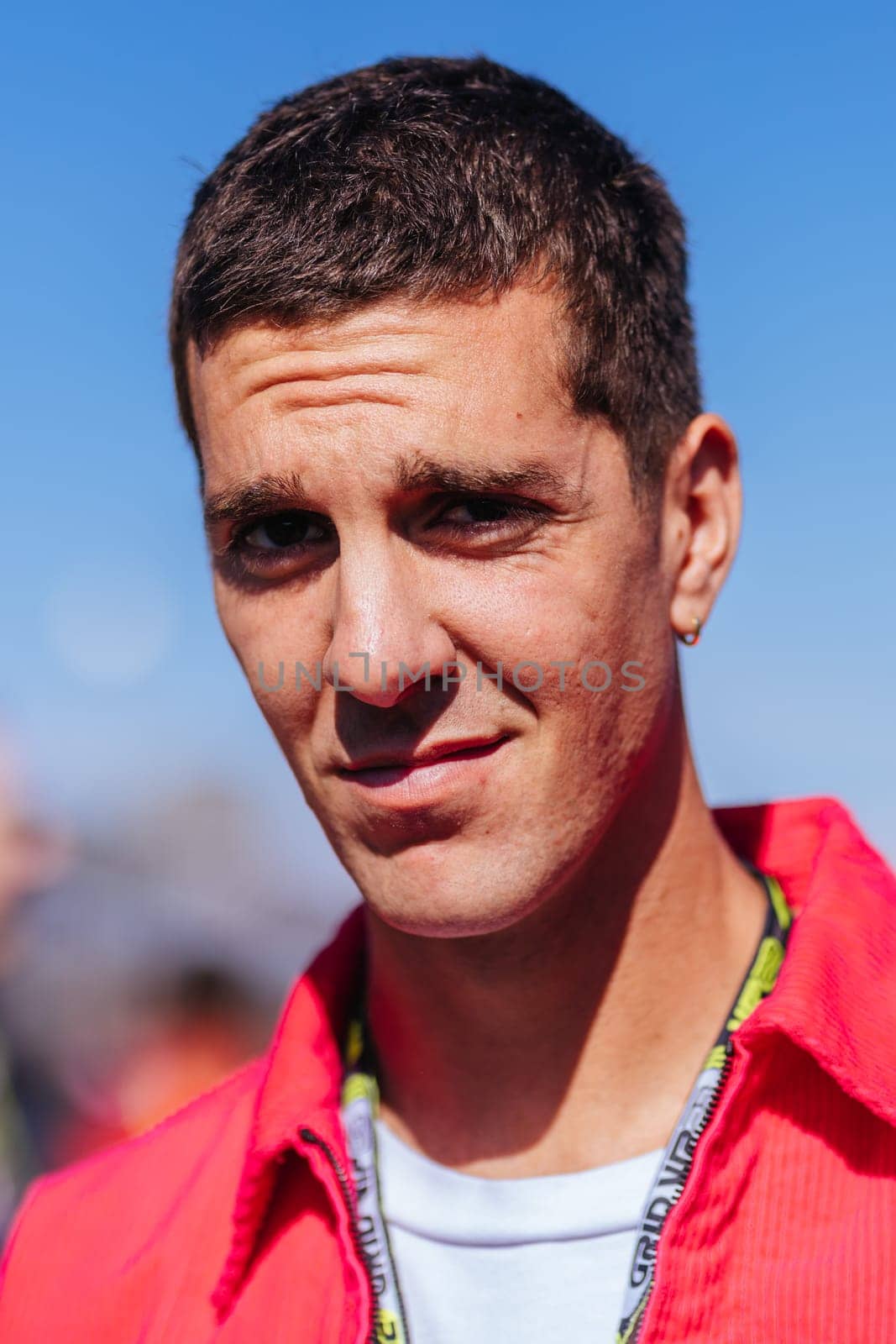 MELBOURNE, AUSTRALIA - APRIL 2: Australian tennis player Thanasi Kokkinakis on the grid before the 2023 Australian Formula 1 Grand Prix on 2nd April 2023