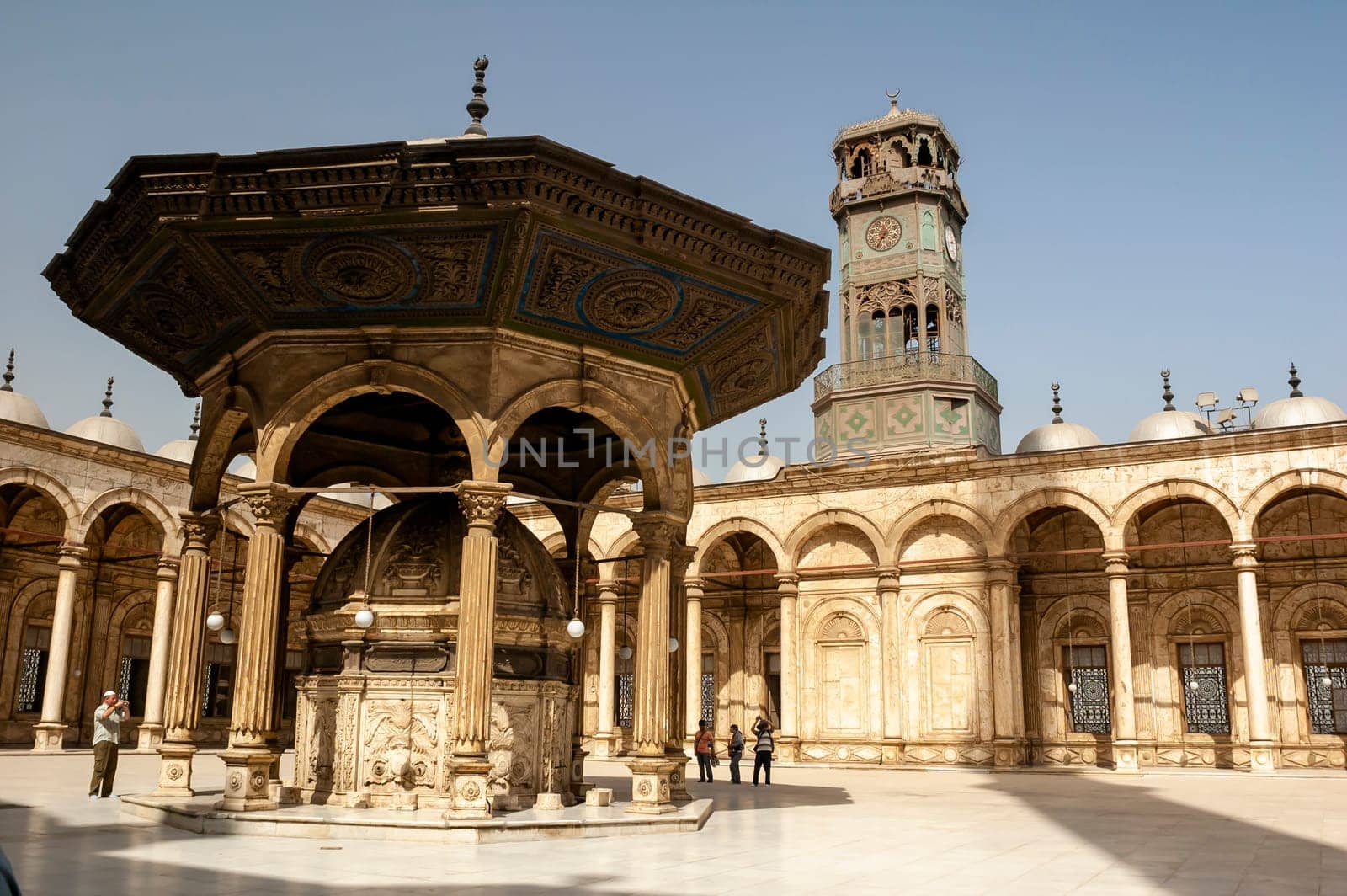 Tourists at the mosque of Muhammad Ali by Giamplume