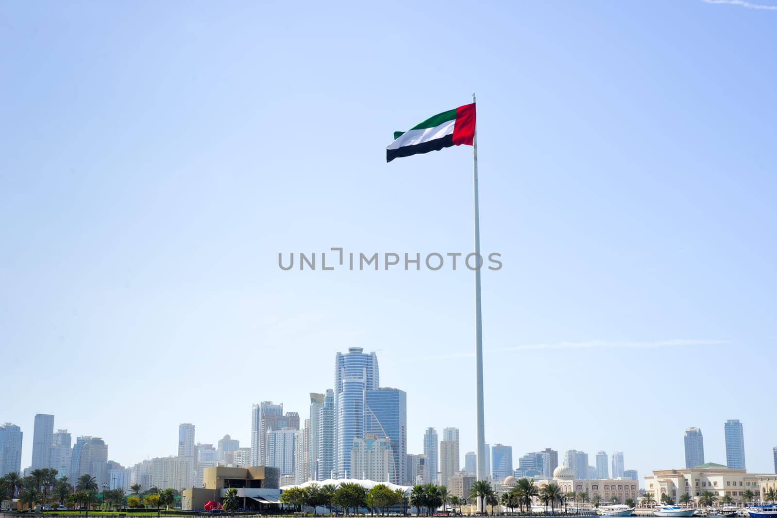 Cityscape of Flag Island, Sharjah by Ekaterina34