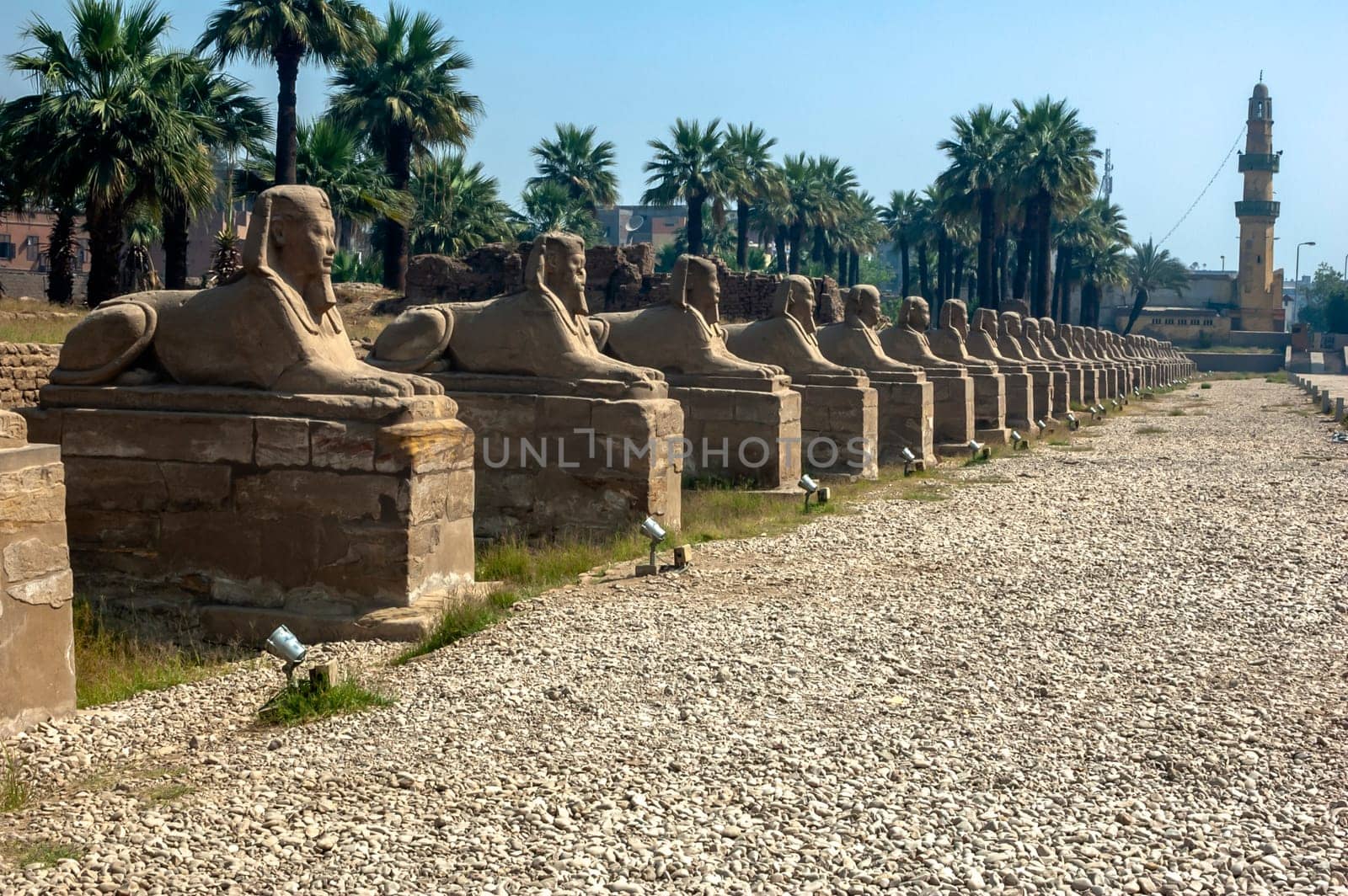 Luxor, Egypt - April 15 2008: The temple of Amun in Karnak, Luxor, Egypt