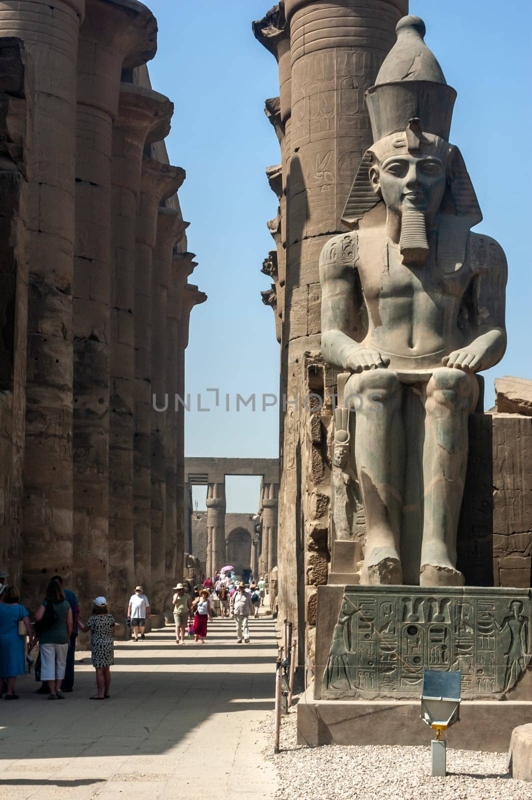 Tourists at Karnak complex by Giamplume