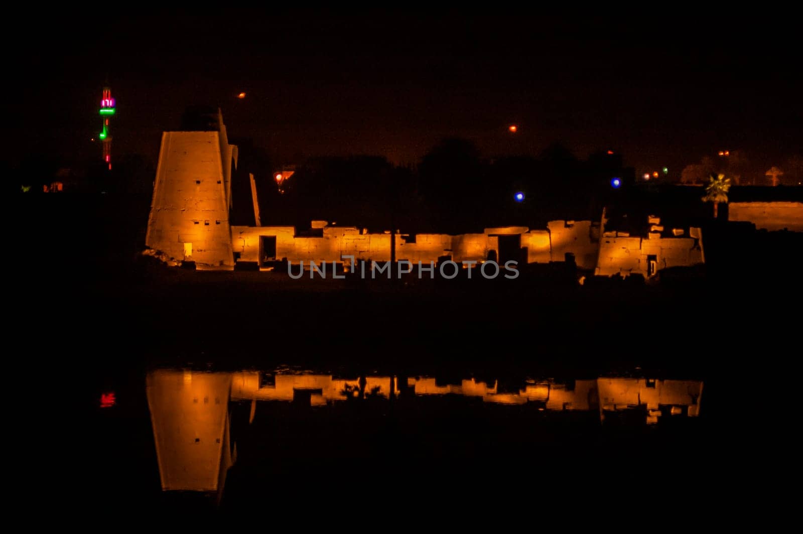 Karnak complex by night by Giamplume