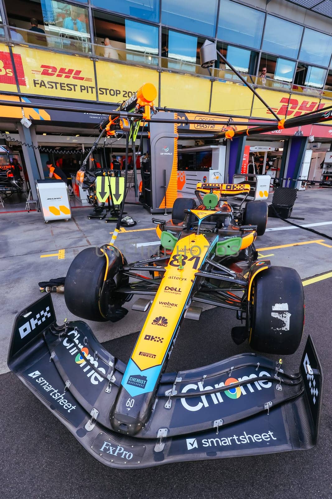 MELBOURNE, AUSTRALIA - MARCH 31: McLaren Formula 1 Team at the 2023 Australian Formula 1 Grand Prix on 31st March 2023