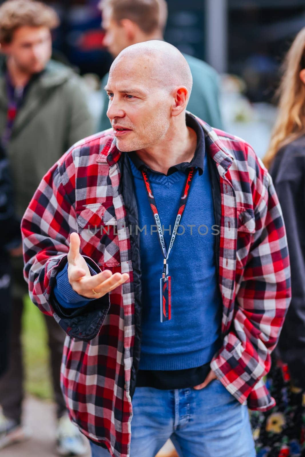 MELBOURNE, AUSTRALIA - APRIL 01: Jacques Villeneuve at the 2023 Australian Formula 1 Grand Prix on 1st April 2023