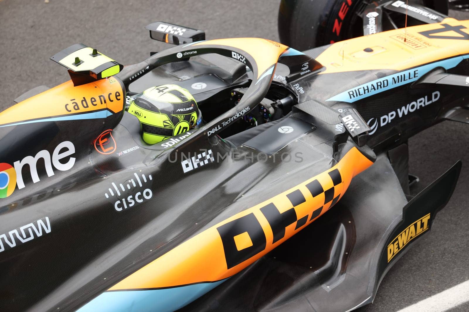 MELBOURNE, AUSTRALIA - APRIL 01: Lando Norris of Great Britain drives the McLaren MCL36 during qualifying at the 2023 Australian Grand Prix at Albert Park in Melbourne, Australia