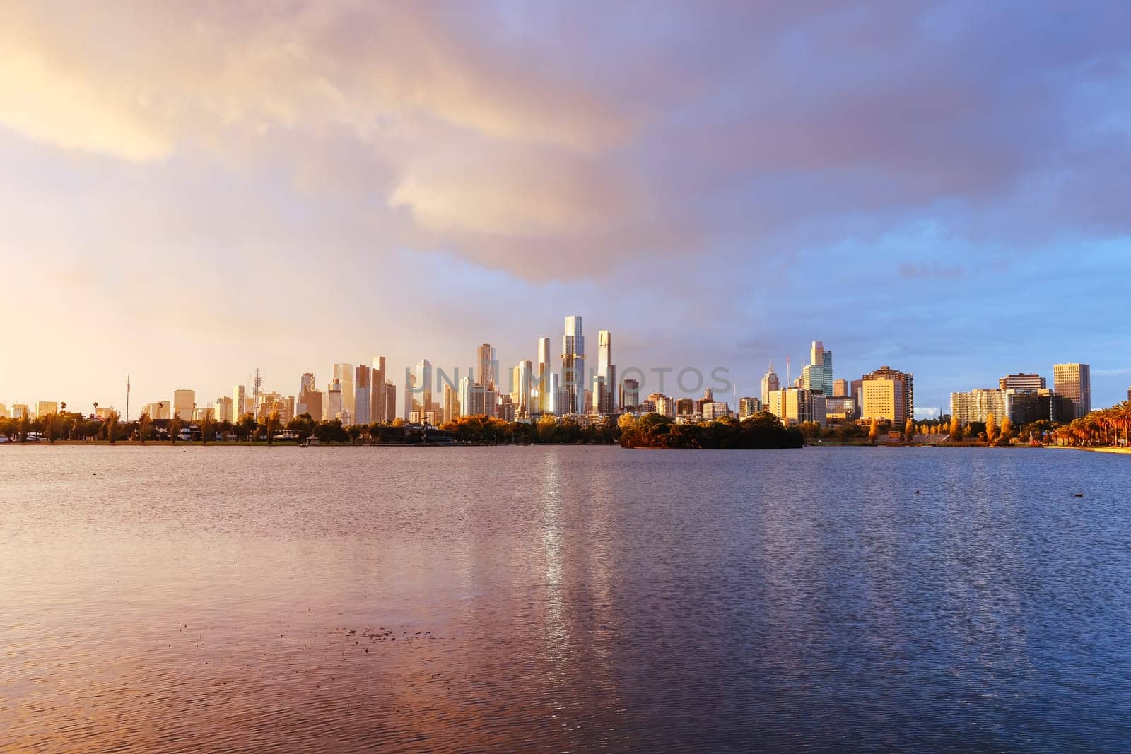 MELBOURNE, AUSTRALIA - APRIL 01: Sunset atmosphere at the 2023 Australian Formula 1 Grand Prix on 1st April 2023