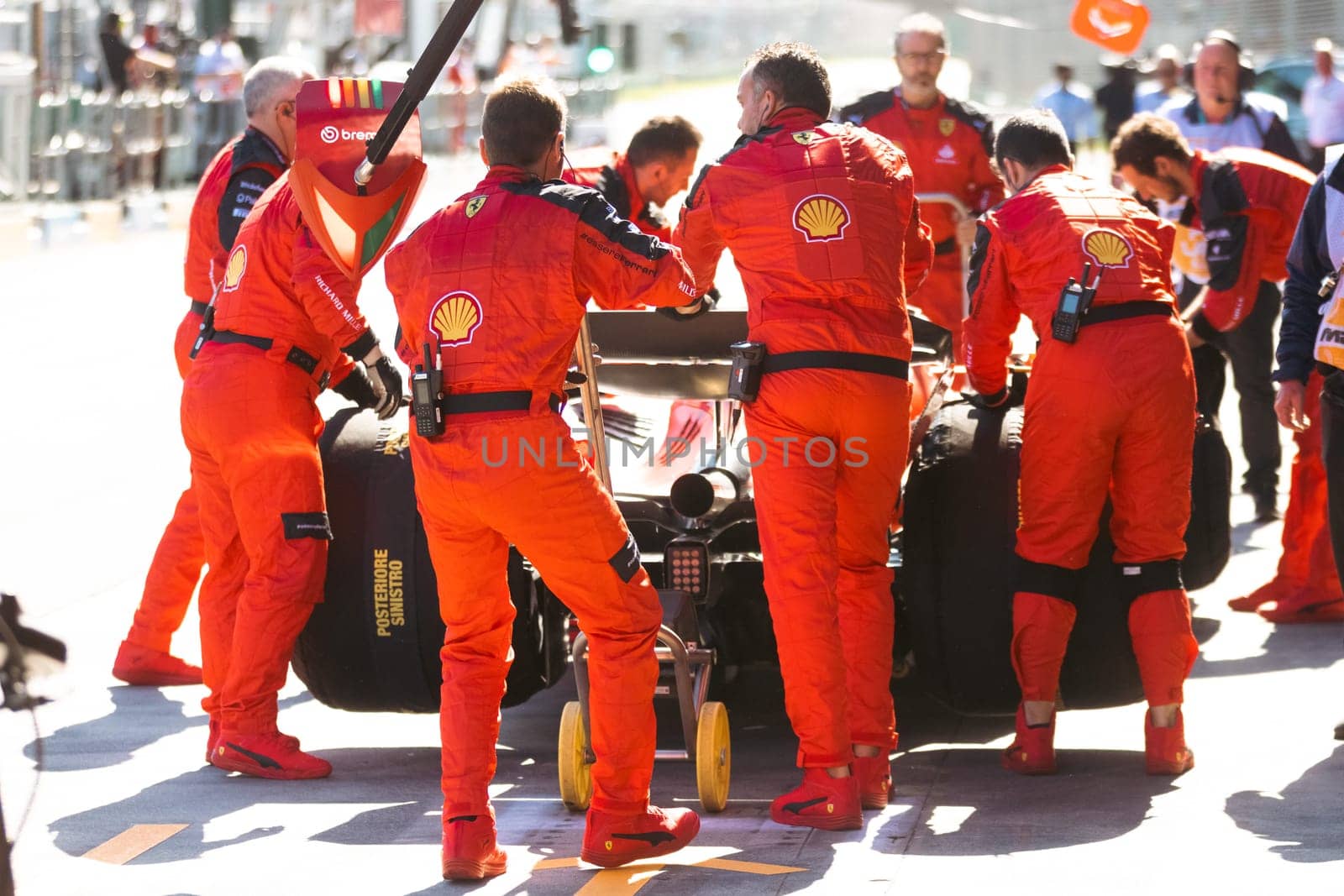 MELBOURNE, AUSTRALIA - APRIL 2: Carlos Sainz of Spain drives the Ferrari SF-23 on race day during the 2023 Australian Grand Prix at Albert Park on April 2, 2023 in Melbourne, Australia.