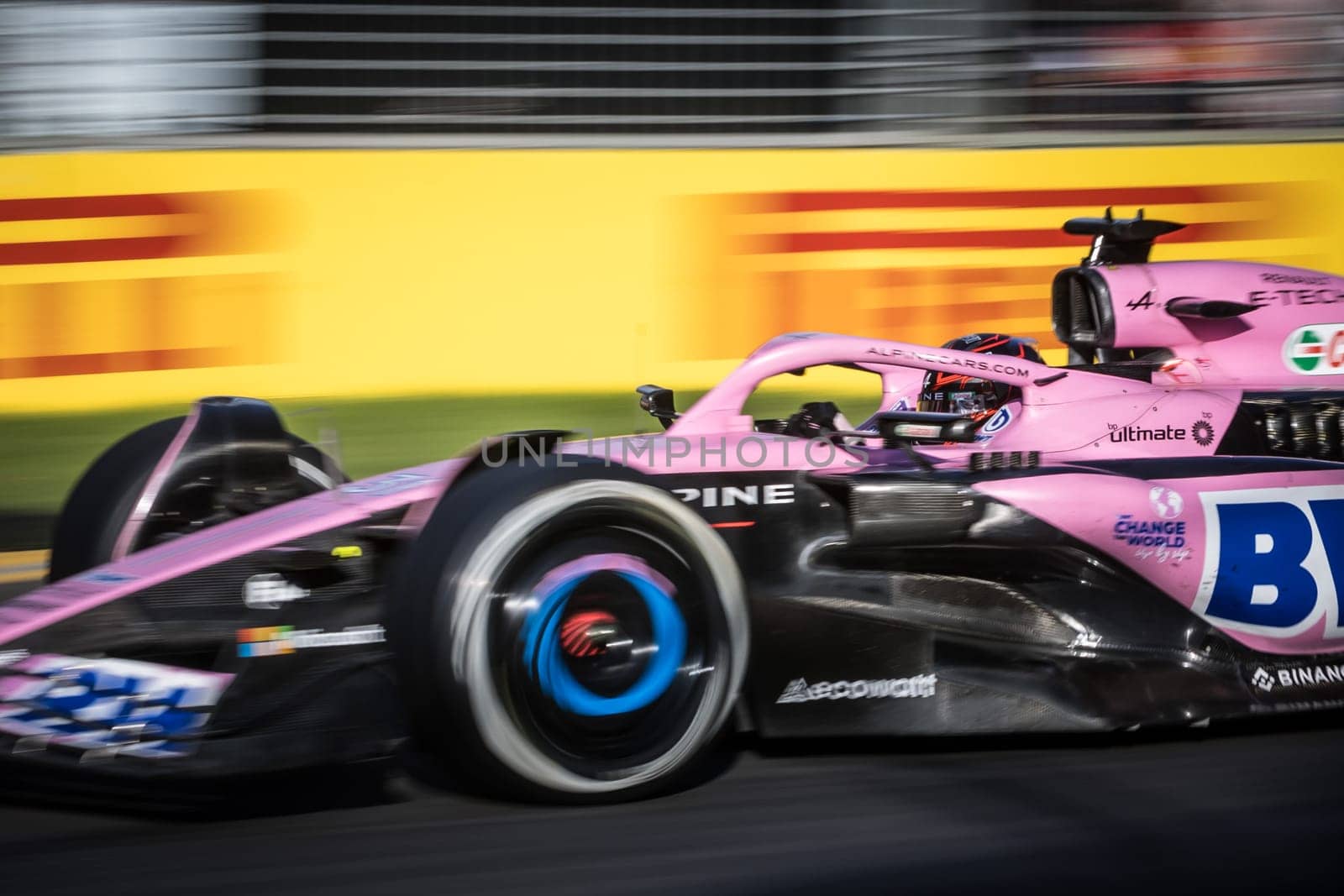 MELBOURNE, AUSTRALIA - APRIL 2: Esteban Ocon of France drives the Alpine A523 Renault on race day during the 2023 Australian Grand Prix on April 2, 2023 in Melbourne, Australia.
