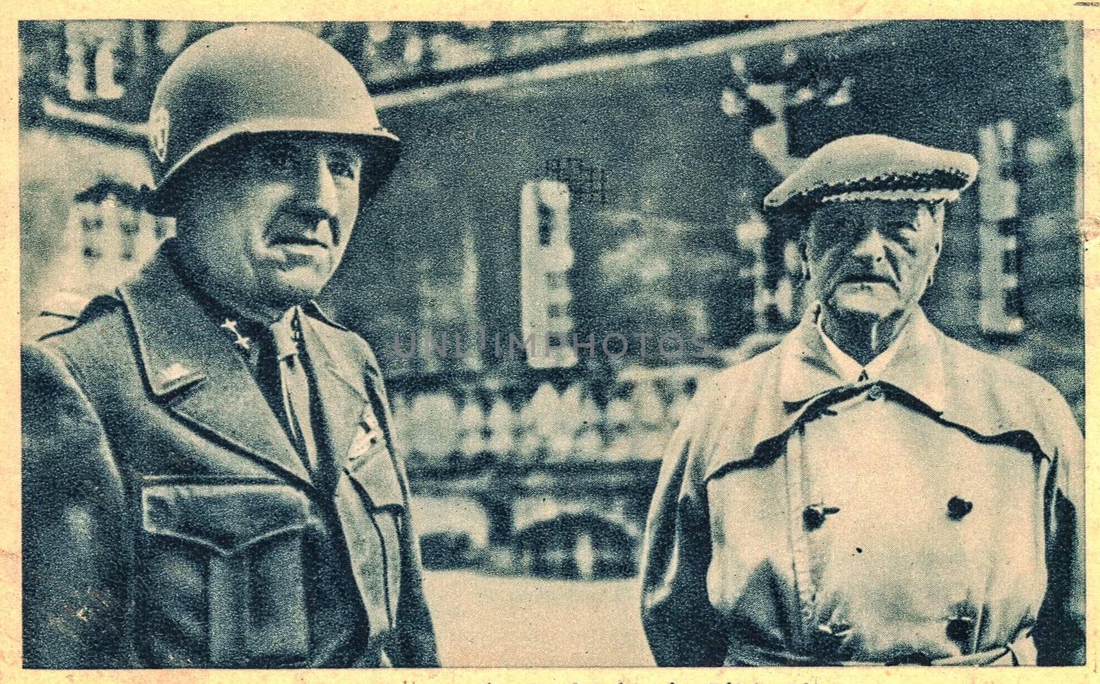 Miklos Horthy de Nagybanya - Nicholas Horthy. In October 1944, Horthy announced that Hungary had declared an armistice with the Allies and withdrawn from the Axis. He was forced to resign, placed under arrest by the Germans and taken to Bavaria. At the end of the war, he came under the custody of American troops. In the photo are Horthy and American soldier. by roman_nerud