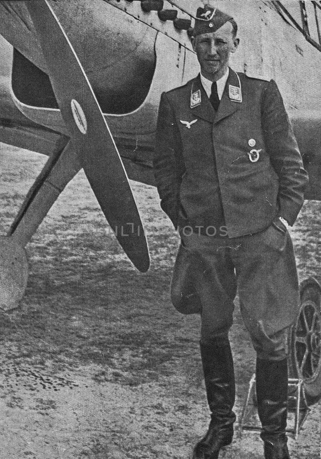 Reinhard Heydrich was also a major in the Luftwaffe, flying nearly 100 combat missions until 22 July 1941, when his plane was hit by Soviet anti-aircraft fire. Heydrich made an emergency landing behind enemy lines. He evaded a Soviet patrol and contacted a forward German patrol. by roman_nerud