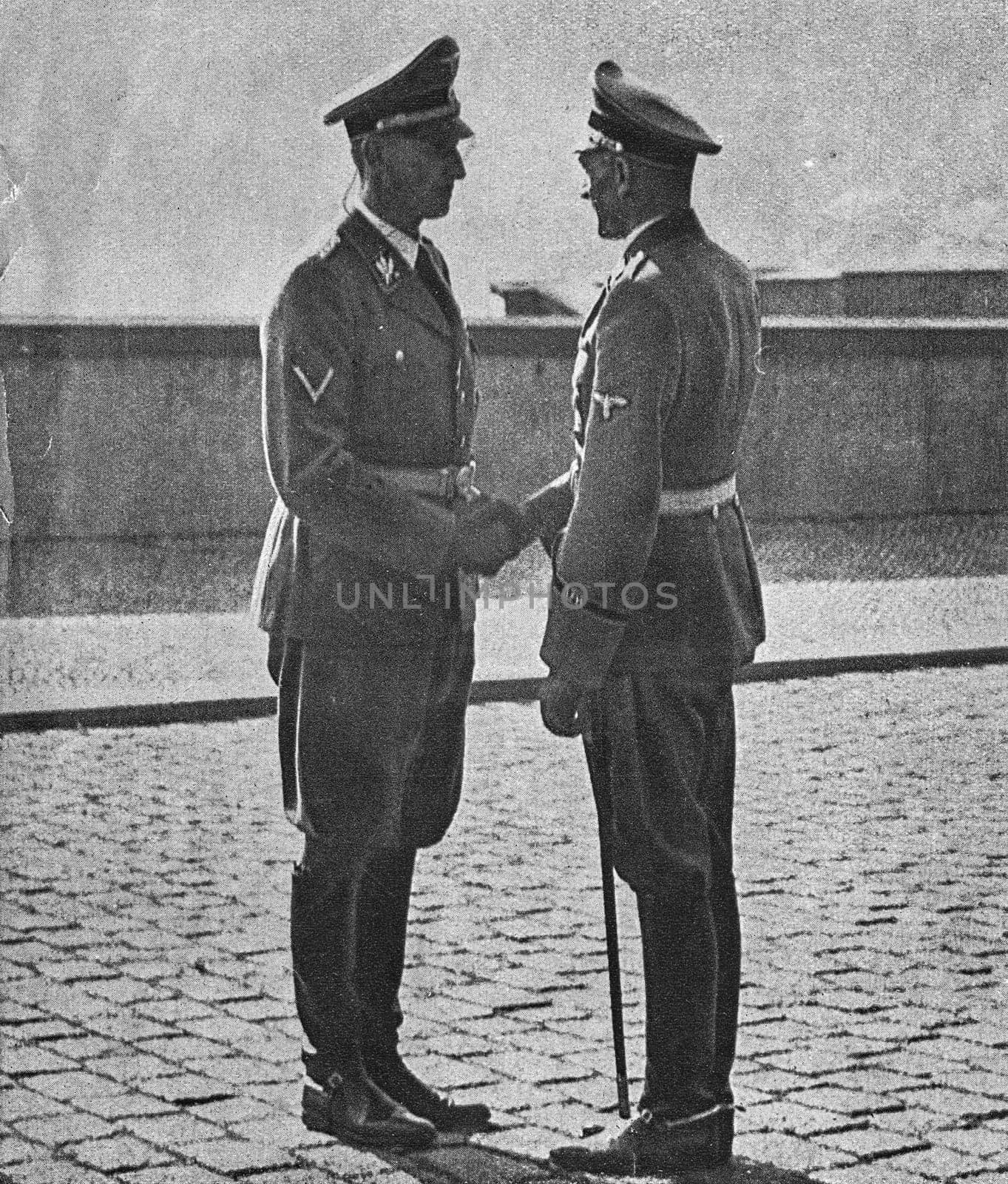 On 27 September 1941, Heydrich was appointed Deputy Reich Protector of the Protectorate of Bohemia and Moravia, the part of Czechoslovakia incorporated into the Reich on 15 March 1939, and assumed control of the territory. Heydrich left and K.H. Frank at Prague castle. by roman_nerud
