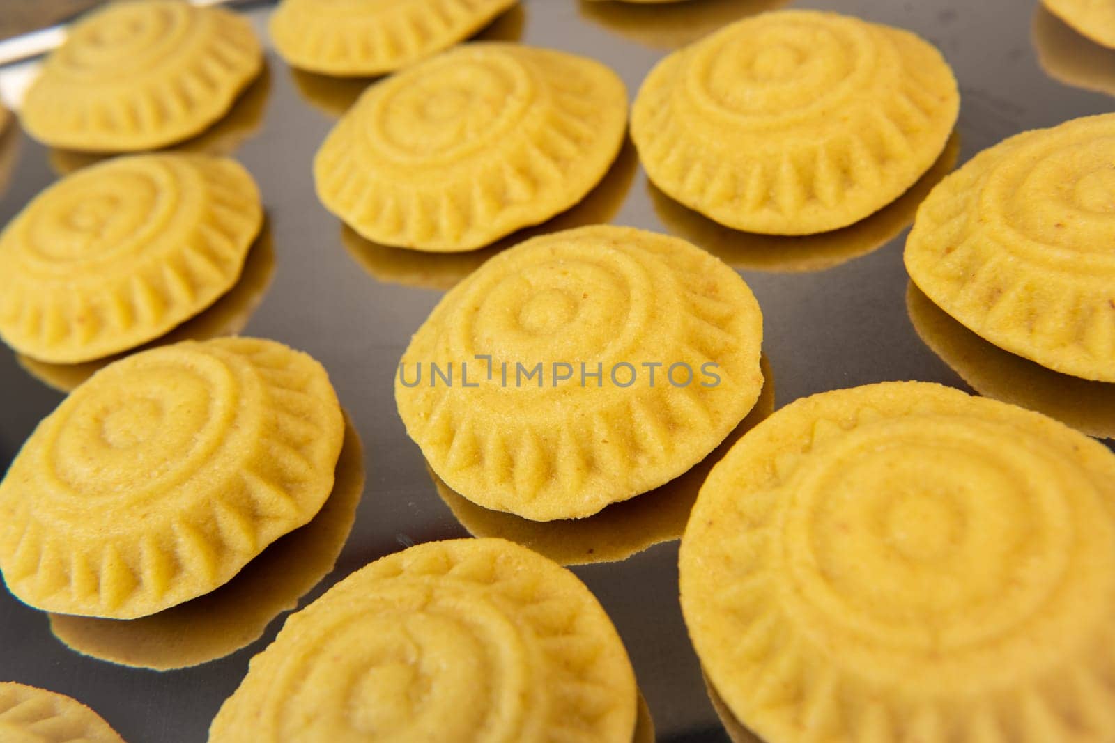 Traditional eid maamoul or mamoul cookies with dates, nuts, and jam, Arabic sweets for Aid al-Fitr and easter, High quality photo