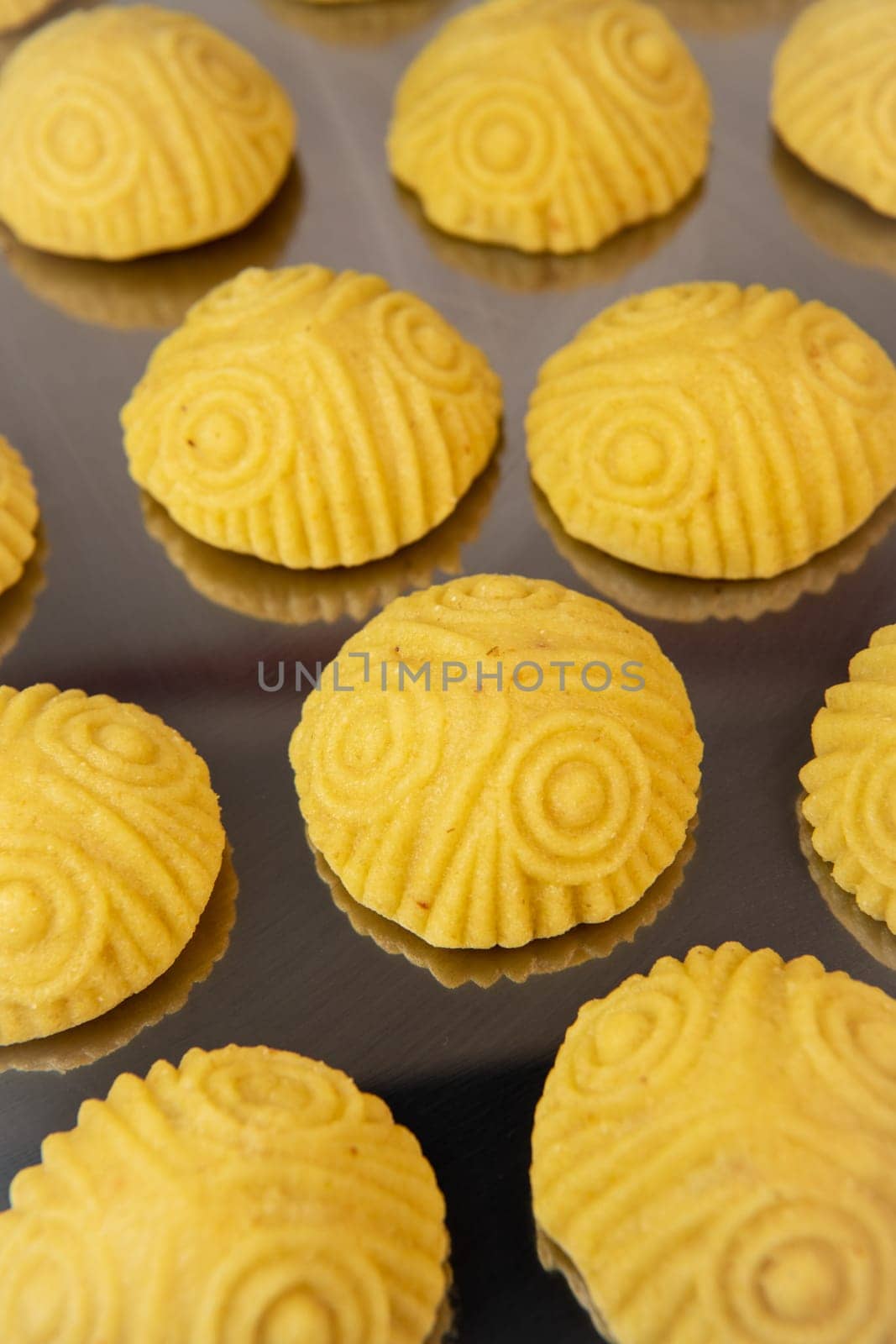 Traditional eid maamoul or mamoul cookies with dates, nuts, and jam, Arabic sweets for Aid al-Fitr and easter, High quality photo