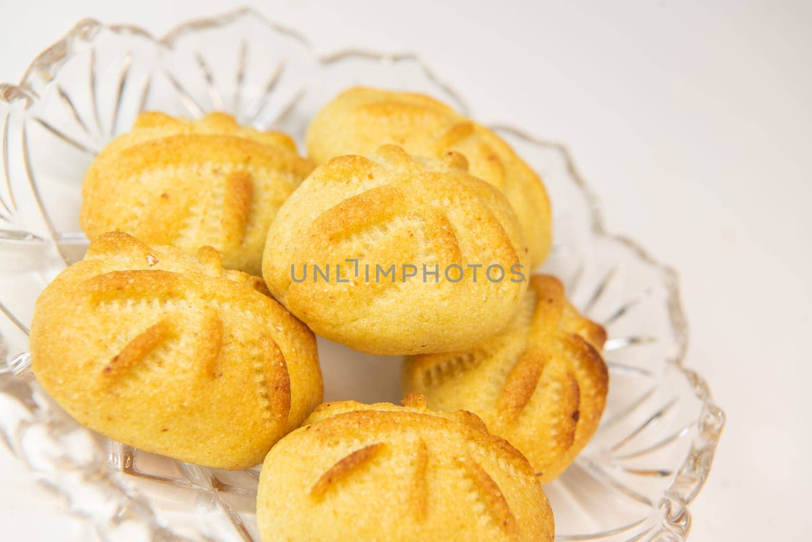Traditional eid maamoul or mamoul cookies with dates, nuts, and jam, Arabic sweets for Aid al-Fitr and easter, High quality photo