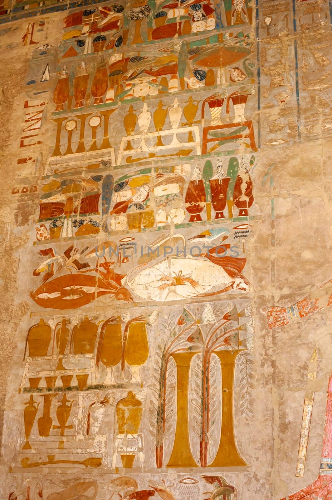Luxor, Egypt - April 16 2008: Hatshepsut temple near the King valley, Luxor, Egypt.